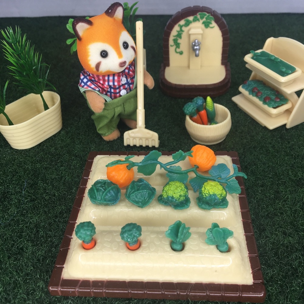 Dollhouse vegetable garden set